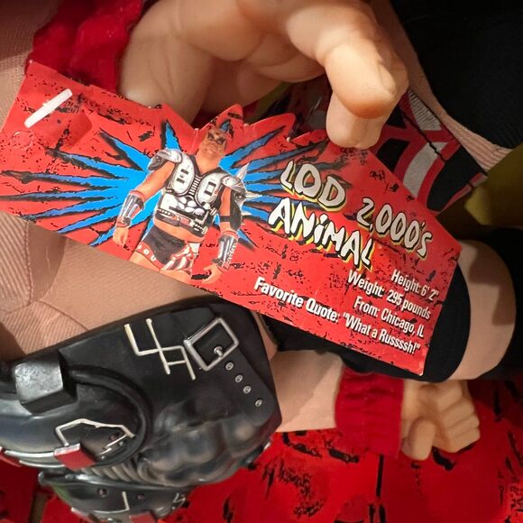 JAKKS WWF BONE CRUNCHIN' BUDDIES LEGION OF DOOM ANIMAL RARE - Picture 8 of 10